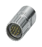 PHOENIX CONTACT 1069314 Sensor Connector, M23 PRO Series, M23, Male, 12 Positions, Crimp Pin - Contacts Not Supplied