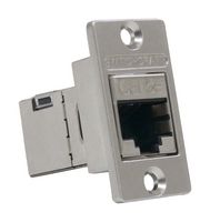 SWITCHCRAFT/CONXALL NHRJ45D5ES Modular Connector, RJ45 Jack, 1 x 1 (Port), 8P8C, Cat5e, Panel Mount