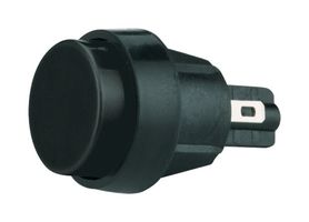 MARQUARDT 5000.0104 Pushbutton Switch, 5000 Series, 16 mm, SPST-NO, Round, Black