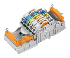 WEIDMULLER 1269960000 Panel Mount Barrier Terminal Block, 14-10AWG, 41 A, 800 V, 1 Pole, 1, Push In