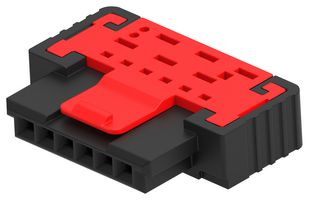 ERNI - TE CONNECTIVITY - 464244-E - IDC Connector, Vertical, IDC Receptacle, Female, 1.27 mm, 1 Row, 6 Contacts, Cable Mount