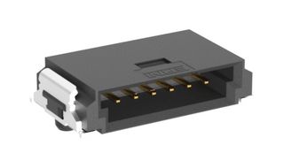 TE CONNECTIVITY - ERNI 214013-E Pin Header, Wire-to-Board, 1.27 mm, 1 Rows, 6 Contacts, Surface Mount Right Angle