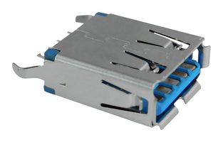 STEWART CONNECTOR SS-52000-004 USB Connector, USB Type A, USB 3.0, Receptacle, 9 Ways, Through Hole Mount, Vertical