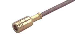 HUBER+SUHNER - 11"SMB-50-2-41/111"NH - RF / Coaxial Connector, SMB Coaxial, Straight Plug, Crimp, 50 ohm