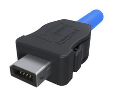 AMPHENOL COMMUNICATIONS SOLUTIONS ND9BP5400 Modular Connector, IX Type B Plug, 1 x 1 (Port), 10P10C, Cat6a, IP20, Cable Mount
