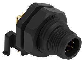 WURTH ELEKTRONIK 643230100408 Sensor Connector, WR-CIRC Series, M12, Male, 8 Positions, PCB Pin, Right Angle Panel Mount