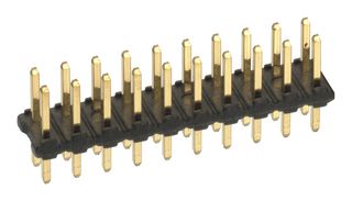 HARWIN M22-2522005 Pin Header, Board-to-Board, 2 mm, 2 Rows, 40 Contacts, Through Hole, M22 Series