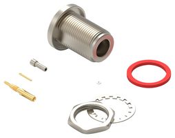WURTH ELEKTRONIK - 60425522512220 - RF / Coaxial Connector, N Type, Straight Bulkhead Jack, Crimp, 50 ohm, 1.32mm, Phosphor Bronze