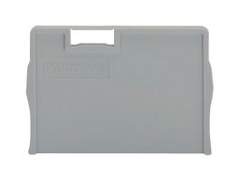WAGO 2002-1293 Accessory, Grey, Wago TOPJOB S 2002 Series Snap-On Mount Terminal Blocks, Separator Plate