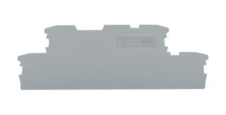 WAGO 2002-2991 Accessory, Grey, Wago TOPJOB S 2002 Series Snap-On Mount Terminal Blocks