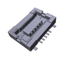 PANASONIC AXT510124 Mezzanine Connector, Receptacle, 0.4 mm, 2 Rows, 10 Contacts, Surface Mount, Copper