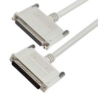 L-COM CS2N37MF-15 Computer Cable, D Subminiature Plug, 37 Way, D Subminiature Socket, 37 Way, 15 ft, 4.6 m