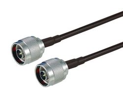 L-COM CA-NMNMA002 RF / Coaxial Cable Assembly, 2 ft, 609.6 mm, CA-195, N-Type Plug, N-Type Plug, 50 ohm