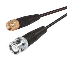 L-COM CC174SB-5 RF / Coaxial Cable Assembly, 5 ft, 1.52 m, RG174/U, SMA Straight Plug, BNC Straight Plug, 50 ohm