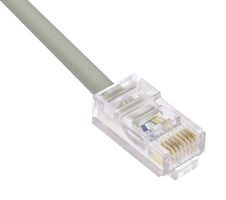 L-COM TRD450-3 Ethernet Cable, Cat5e, RJ45 Plug to RJ45 Plug, UTP (Unshielded Twisted Pair), Grey, 914.4 mm