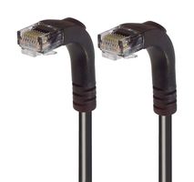 L-COM TRD695RA3BLK-10 Ethernet Cable, Cat6, 90° RJ45 Plug to 90° RJ45 Plug, UTP (Unshielded Twisted Pair), Black