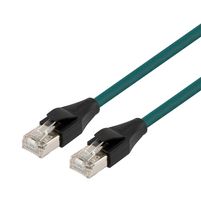 L-COM TRD815DZ-SF-GRN-5M Ethernet Cable, Cat5e, RJ45 Plug to RJ45 Plug