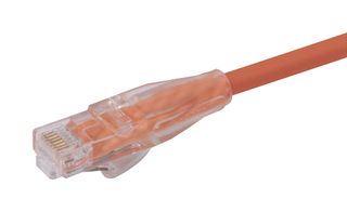 L-COM TRD815OR-1 Ethernet Cable, Cat5e, RJ45 Plug to RJ45 Plug, UTP (Unshielded Twisted Pair), Orange, 304.8 mm