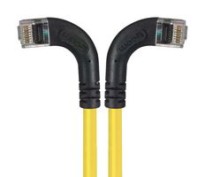 L-COM TRD815RA8Y-10 Ethernet Cable, Cat5e, 90° RJ45 Plug to 90° RJ45 Plug, UTP (Unshielded Twisted Pair), Yellow