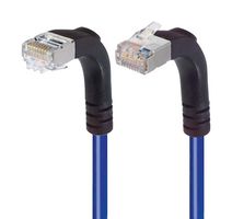 L-COM TRD815SRA4BL-1 Ethernet Cable, Cat5e, 90° RJ45 Plug to 90° RJ45 Plug, FTP (Foiled Twisted Pair), Blue, 304.8 mm