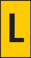 HELLERMANNTYTON 561-01124 WIC1-L-PA66-YE Wire Marker, Snap On Pre Printed, L, Black, Yellow, 5mm x 6.4mm, 2.8 mm