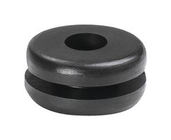 HELLERMANNTYTON 633-02160 HV1216-PVC-FR-BK Grommet, Edge Protection, Open, 5 mm, 6 mm, PVC (Polyvinylchloride), 8 mm, 1.5 mm