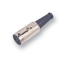 DELTRON COMPONENTS 600-0600 DIN Audio / Video Connector, 6 Contacts, Jack, Cable Mount, Solder, Silver Plated Contacts