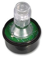 MOFLASH SIGNALLING X200-22FA Beacon, Xenon, Transparent, Steady, 230VAC, IP65, 20mm Dia., 205mm Height