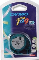 DYMO - 91228 - Label Printer Tape, Metallic, Black on Silver, 4 m