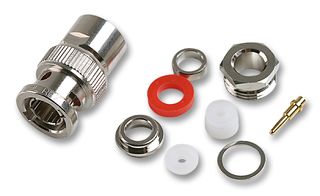 AMPHENOL RF B1141A1-ND3G-3-75 RF / Coaxial Connector, BNC Coaxial, Straight Plug, Clamp, 75 ohm