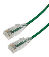 VIDEK 2994-0.2G Ethernet Cable, Cat6, RJ45 Plug to RJ45 Plug, UTP (Unshielded Twisted Pair), Green, 200 mm