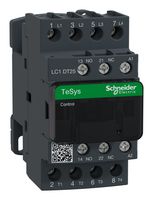 SCHNEIDER ELECTRIC LC1DT25B7 Contactor, LC1D, DIN Rail, 24 VAC, 4PNO, 4 Pole