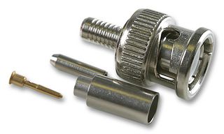 RADIALL - R142085161 - RF / Coaxial Connector, BNC Coaxial, Straight Plug, Crimp, 75 ohm, RG59, Brass