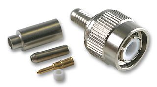 RADIALL - R143082000 - RF / Coaxial Connector, TNC Coaxial, Straight Plug, Crimp, 50 ohm, RG58, RG141, Brass