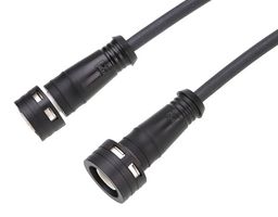 MOLEX - 120401-0029 - Sensor Cable, M12 Receptacle, M12 Plug, 8 Positions, 1 m, 3.3 ft, 120401 Series