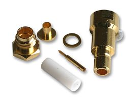 MULTICOMP PRO MP-24-02L-1-TGG RF / Coaxial Connector, SMB Coaxial, Straight Jack, Clamp, 50 ohm, RG174, Brass