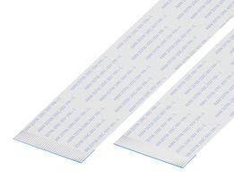GCT - 05-36-D-0127-A-4-06-4-T - FFC / FPC Cable, 36 Core, 0.5 mm, Opposite Sided Contacts, 5 ", 127 mm, White