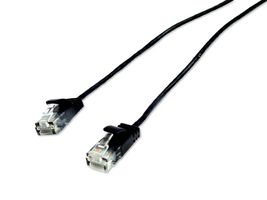 MULTICOMP PRO MP013142 Ethernet Cable, Cat6, RJ45 Plug to RJ45 Plug, UTP (Unshielded Twisted Pair), Black, 3 m, 9.84 ft