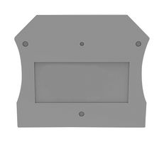 MULTICOMP PRO MP012907 Accessory, Grey, 1.5mm Width DIN Rail Terminal Blocks, End Cover, MP DC STEEL SCREW Series