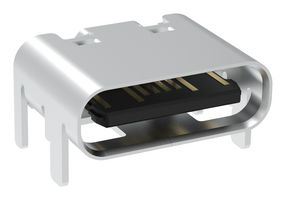 AMPHENOL COMMUNICATIONS SOLUTIONS GSB1C411101DS1HR USB Connector, Top Mount, 1Row, USB Type C, USB 2.0, Receptacle, 16 Ways, Surface Mount