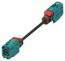 TE CONNECTIVITY 2081390-2 RF / Coaxial Cable Assembly, 23.62 ", 600 mm, DAR462, FAKRA Jack, FAKRA Jack, 50 ohm