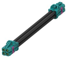 TE CONNECTIVITY 2081392-4 RF / Coaxial Cable Assembly, 6.6 ft, 2 m, RTK031, MATE AX Jack, MATE AX Jack, 50 ohm