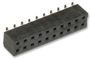 MOLEX 79109-1009 . PCB Receptacle, Board-to-Board, 2 mm, 2 Rows, 20 Contacts, Female Receptacle, Surface Mount