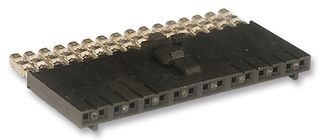 MOLEX 14-56-2162 IDC Connector, Black, IDC Receptacle, Female, 2.54 mm, 1 Row, 16 Contacts, Cable Mount