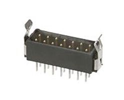 HARWIN M80-8530842 Pin Header, Board-to-Board, Wire-to-Board, 2 mm, 2 Rows, 8 Contacts, Through Hole