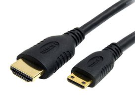 STARTECH HDACMM50CM Audio / Video Cable Assembly, 50cm Mini HDMI to HDMI Cable Adapter/Converter, 4K, High Speed