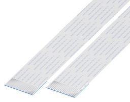 GCT - 10-18-A-0101-C-4-08-4-T - FFC / FPC Cable, 18 Core, 1 mm, Same Sided Contacts, 4 ", 101 mm, White