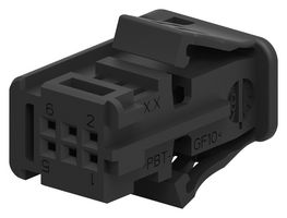 TE CONNECTIVITY - 2302501-1 - Automotive Connector Housing, Nano MQS Series, Receptacle, 6 Ways