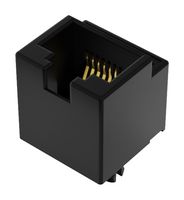 GCT MJ3415-88-2 Modular Connector, RJ45 Jack, 1 x 1 (Port), 8P8C, Cat3, Through Hole Mount