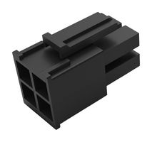 WURTH ELEKTRONIK 657004250201 Connector Housing, PA6.6, Black, Dual Row, WR MPC5 Series, Receptacle, 4 Ways, 5.7 mm
